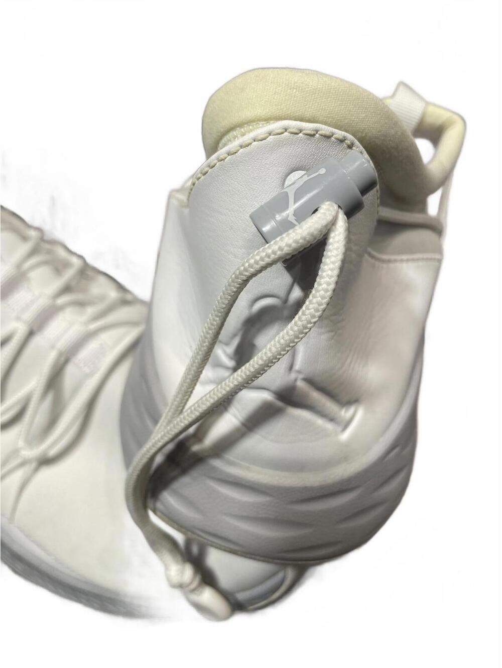 Nike Jordan Shoes Mens Size 12 White Gray Sneakers Athletic Preppy Sporty - Picture 4 of 8